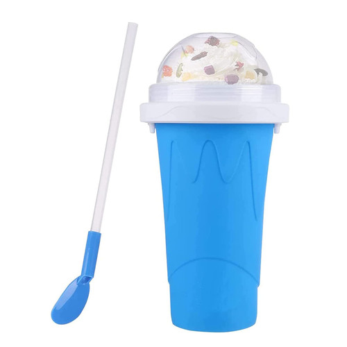 TIK TOK Slushie Maker Cup, Slushy Maker Ice Cup Frozen Magic Squeeze Cup Cooling Maker Cup Freeze Mug Milkshake Smoothie Mug, Portable Squeeze Ice Cup for Everyone (Blue) TIK TOK Slushie Maker Cup, Slushy Maker Ice Cup Frozen Magic Squeeze Cup Cooling Maker Cup Freeze Mug Milkshake Smoothie Mug, Portable Squeeze Ice Cup for Everyone (Blue)