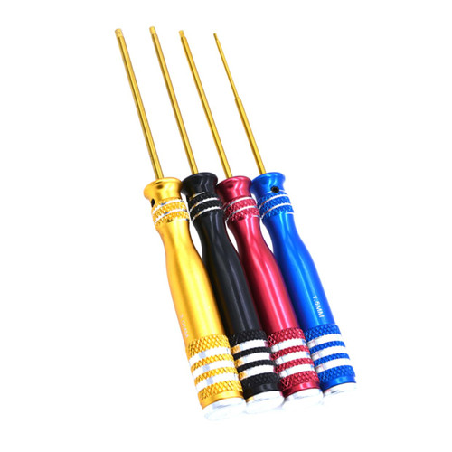 DOITOOL 4pcs Household Tool Set Precision Screwdriver Craftsman Screwdriver Set Hex Screwdriver Set Hex Screw Driver Kit Hexagonal Screwdriver Metal Screwdriver 4 Piece Set Remote Control