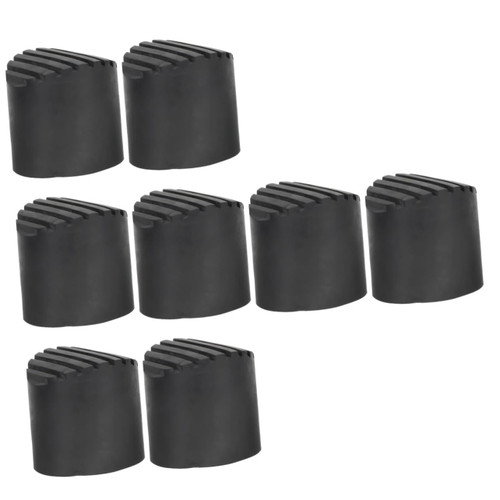 OSALADI 8 Pcs Ladder Anti-Skid Mat Telescoping Ladder Attic Ladder Replacement Parts Ladder Leg Caps Rubber Step Ladder Caps Non-Slip Ladder Feet Cover Ladder Protective Covers Protector