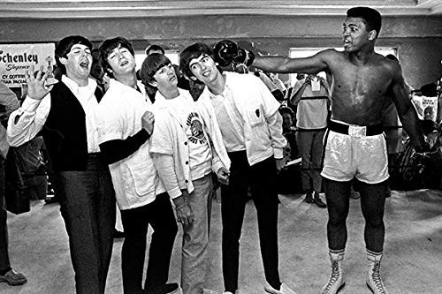 The Beatles - Muhammad Ali - 1965 - Portrait Poster