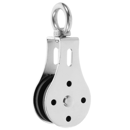 BESTOYARD Heavy Duty Pulley Yoke Cable attachments Accessories Stainless Steel Wire Rope Ceiling Mount Pulley Hanging Wire Towing Wheel Stainless Steel Pulley Plastic Pulley car