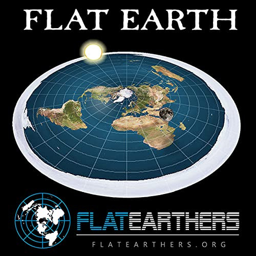Flat Earth Map Sticker- FlatEarthers Flat Earth Bumper Sticker (1)