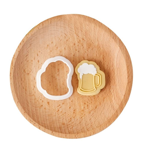 Plastic Biscuits Mold Fathers Day Theme Cookie Cutters Cookie Stamp DIY Cartoon Fondant Cake Mould Pastry Bakeware