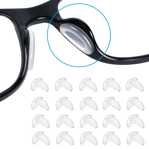 Festful Eyeglass Nose Pads,20 Pairs of Silicone Nose Pads for Glasses,Anti-Slip Soft Nose Pads for Plastic Frames (Clear/2mm) Festful Eyeglass Nose Pads,20 Pairs of Silicone Nose Pads for Glasses,Anti-Slip Soft Nose Pads for Plastic Frames (Clear/2mm)