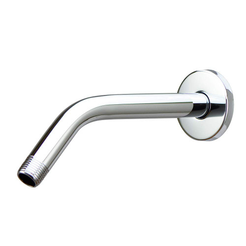 Purelux Shower Arm 8 Inches Universal Replacement Made of Stainless Steel, Chrome Finish Flange Included