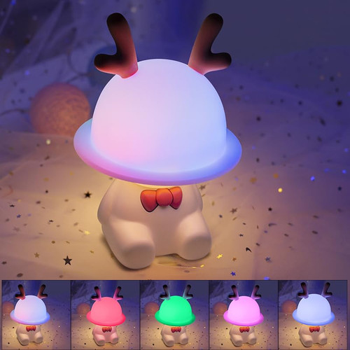 MENG YANG Cute Kids Night Light,6 Colors Dimmable Touch Control Rechargeable Nursery Lamp,Portable Kawaii Stuff Desk Room Decor,Gifts for Toddler Boys Girls(Deer) MENG YANG Cute Kids Night Light,6 Colors Dimmable Touch Control Rechargeable Nursery Lamp,Portable Kawaii Stuff Desk Room Decor,Gifts for Toddler Boys Girls(Deer)