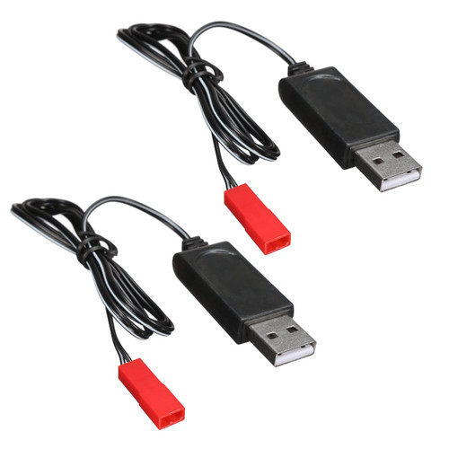 2pcs Drone Battery JST Connector with USB Charger for Sky Viper Drone s670 v950HD v950 STR s1700 V2400HD