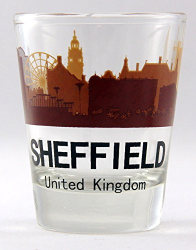 Sheffield United Kingdom Sunset Skyline Shot Glass