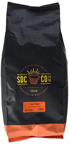 San Diego Coffee French Roast, Dark Roast, Whole Bean, 5-Pound Bag