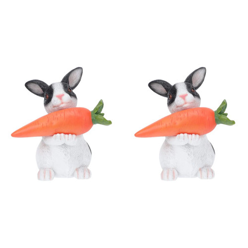 Happyyami Solar Lights Outdoor 2pcs Garden Statue Bunny Figurine Rabbit with Solar LED Lights Solar Rabbit Garden Ornament Sculpture Solar Powered Lights Animal Figurine for Lawn Outdoor Decor Happyyami Solar Lights Outdoor 2pcs Garden Statue Bunny Figurine Rabbit with Solar LED Lights Solar Rabbit Garden Ornament Sculpture Solar Powered Lights Animal Figurine for Lawn Outdoor Decor