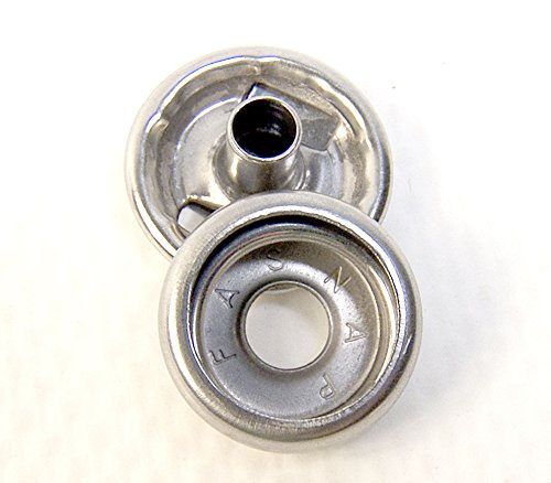 Snap Cap & Socket, Marine Grade Stainless Steel Fasnap Brand (10 Piece Set)