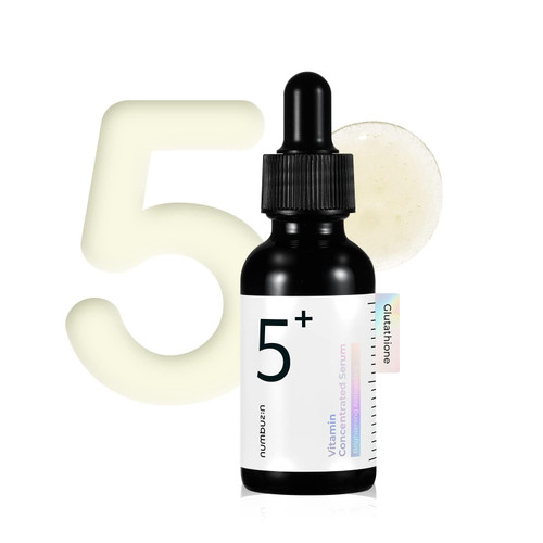 numbuzin No.5 Vitamin Concentrated Serum | Glutathione & Vitamin Serum, Dark Spot, Korean Skincare 1.01fl.oz/30ml