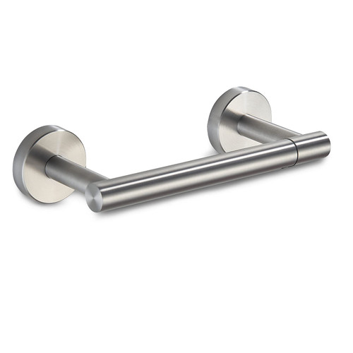 FORIOUS Brushed Nickel Toilet Paper Holder Wall Mount, Bathroom Toilet Paper Holder Brushed Nickel SUS 304 Stainless Steel, Double Post Pivoting Toilet Paper Roll Holder for Bathroom RV
