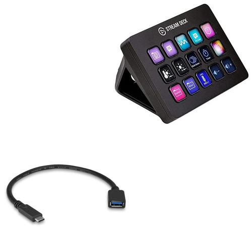 BoxWave Cable Compatible with Elgato Stream Deck MK.2 (Cable by BoxWave) - USB Expansion Adapter, Add USB Connected Hardware to Your Phone for Elgato Stream Deck MK.2