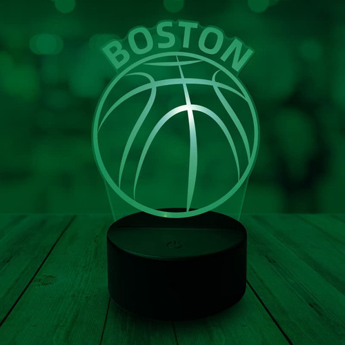 CLORURBANLIVE 3D Basketball Boston Night Light 3D Illusion Lamp for Boys Gift 16 Changing Color Remote Control Kids Room Ball Decor Lighting (Boston Multicoloured) CLORURBANLIVE 3D Basketball Boston Night Light 3D Illusion Lamp for Boys Gift 16 Changing Color Remote Control Kids Room Ball Decor Lighting (Boston Multicoloured)