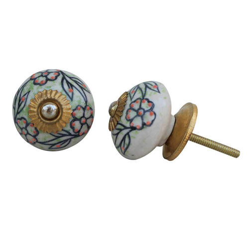 Indian Shelf 4 Pieces Knobs Dresser | Leaf Knobs and Pulls for Cabinets and Drawers | Cabinet Bar Pulls Black | Knobs for Cabinets Ceramic | Kids Cabinet Knobs | Nursery Drawer Knobs