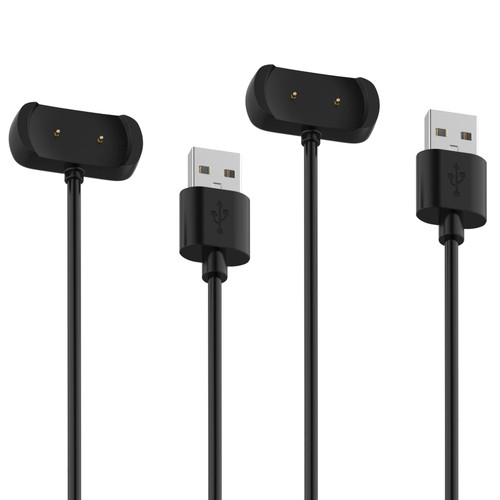 NineHorse Charging Cable Compatible with Amazfit Bip 3/Bip 3 Pro Charger USB Cord Replacement Charger Dock Smartwatch Accessory for Amazfit Bip 3 Pro Charger Cable (Black&Black)