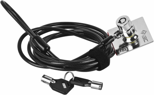 I3C Hardware Cable Lock Laptop Security Lock with Anchor Plate Combination Lock Anti-Theft Cable Combination Lock for Smartphone/Laptop/MacBook/iPad/iPhone/Tablets Lock Security Lock (Black)