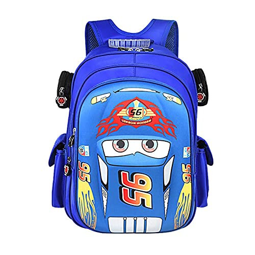 Patogracios Toddler Kids Backpack for Boys Cartoon Car style Kindergarten Child Snack School Bag