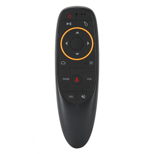Wireless Voice Remote Control, 2.4G Air Mouse, Mini Keyboard with Gyroscope, Plug and Play, USB Receiver, for Computer, Projectors, TV Boxes, Home Theater(Black)