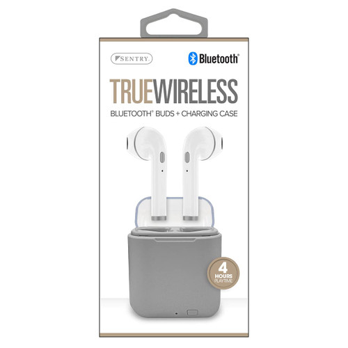 Sentry True Wireless Earbuds with Charge Case - Grey True Wireless Earbuds with Charge Case - Grey