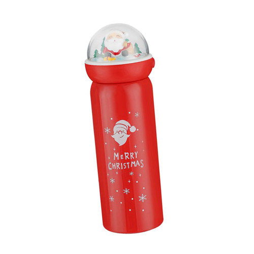BESTOYARD 1pc Christmas Mug Sport Water Bottle Stainless Steel Cups Christmas Gifts Winter Tea Cup Thermal Mug Santa Claus Thermal Cup Vacuum Cup Vacuum Gift Cup Insulated Bottle
