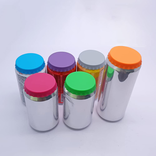 Silicone Soda Can Lids, 6Pack Reusable Soda/Beverage/Beer Can Lids, Can Covers, Can Caps, Can Topper, Can Saver, Can Stopper, Cans Mark, Fits Standard Soda Cans