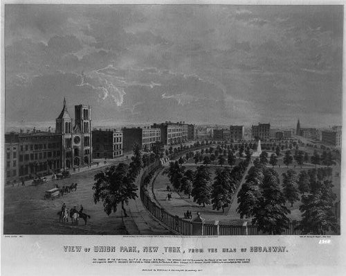 HistoricalFindings Photo: View of Union Park,New York,from The Head of Broadway,October 3,c1849 HistoricalFindings Photo: View of Union Park,New York,from The Head of Broadway,October 3,c1849