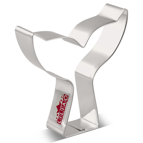 LILIAO Whale Mermaid Tail Cookie Cutter, 3.4" Wide x 3.8" Tall x 1" Deep, Stainless Steel
