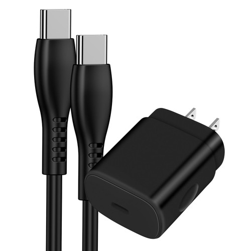 25W Samsung Fast Charger Block with 6ft Type C to C Fast Charging Cable for Samsung Galaxy A14 5G/A54/A53/A23/A13/S23/S23+/S23 Ultra/S22/S21/S20 FE/Note 20 Ultra 10 9 8/S10/S9/S8/Z Flip 4 3/Z Fold 4 3
