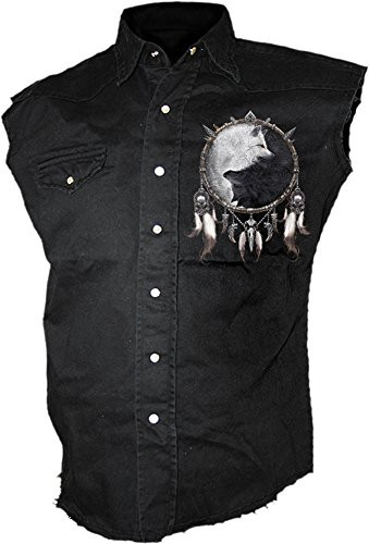 Spiral - Mens - Wolf CHI - Sleeveless Stone Washed Worker Black - M
