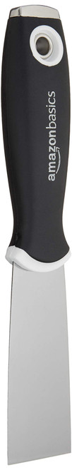 Amazon Basics 1-1/2" Flexible, Soft Grip, Carbon Steel Putty Knife with Hammer End