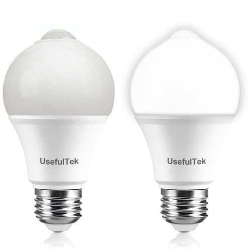 USEFULTEK LED Motion Sensor Light Bulbs-PIR Infrared Motion Light Bulbs,Auto on/Off for Outdoor&Indoor,LED Security Smart Bulbs,12W(100W Equivalent),E26 Base,(2 Pack) USEFULTEK LED Motion Sensor Light Bulbs-PIR Infrared Motion Light Bulbs,Auto on/Off for Outdoor&Indoor,LED Security Smart Bulbs,12W(100W Equivalent),E26 Base,(2 Pack)