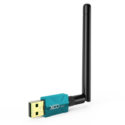 Long Range USB Bluetooth 5.3 Adapter for PC Real Plug & Play Class 1 Bluetooth Dongle EDR 328FT/100M Wireless Transfer Transmitter Receiver for Bluetooth Support Win11/10/8.1 (green-12)