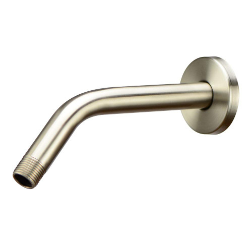 Purelux Shower Arm 8 Inches Universal Replacement Made of Stainless Steel, Brushed Nickel Finish Flange Included