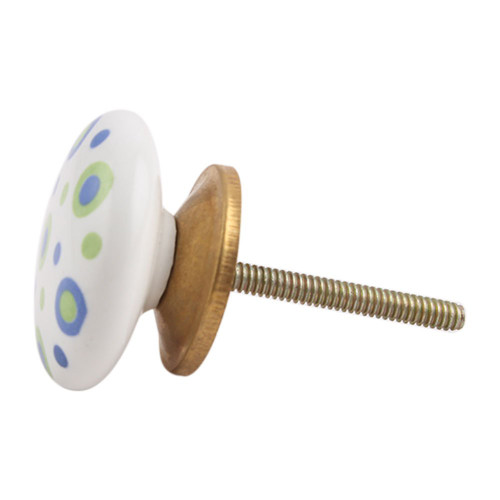 Indian Shelf 4 Pieces Drawer Knobs Kids | Dot Nursery Dresser Knobs | Drawer Pull Knobs Green | Drawer Pulls Dresser Ceramic | Decorative Door Knob | Cabinet Knobs Decorative