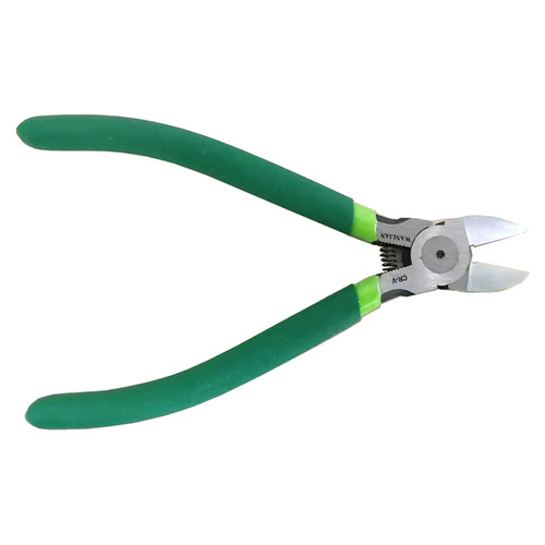 WANLIAN 6" Side Cutter Diagonal Wire Cutting Pliers Nippers Repair Tool, for craft wire, cable ties, soft alloy wire, cable cutters, artisan wire cutters,Green, Chrome-Vanadium Steel