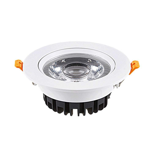 AIKUZ LED Embedded Integrated Downlight Aluminum Round Panel Ceiling Light Modern Recessed Ceiling Flat Lamps Ultra Brightness Ultra Slim (Color : 6000K White Light_15W)