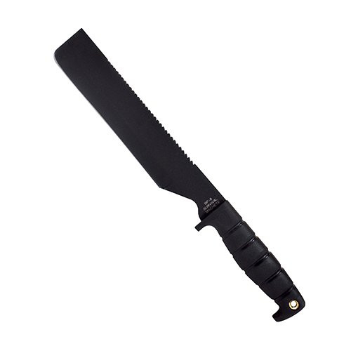 Ontario Knife Company 8683 SP8 Machete Survival 10" Sawback Blade, Cordura and Leather Sheath Ontario Knife Company 8683 SP8 Machete Survival 10" Sawback Blade, Cordura and Leather Sheath