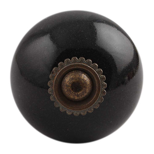 Indian Shelf 2 Pieces Knobs for Kitchen Cabinets | Solid Drawer Knobs | Black Modern Knobs for Dresser | Ceramic Farmhouse Cabinet Knobs and Pulls | Cabinet Pull | Bathroom Knobs