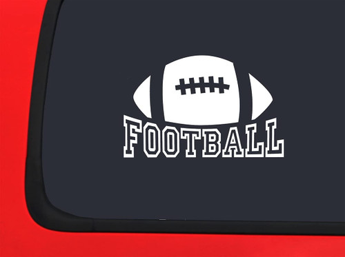 Car Sticker Football Varsity Letters Sports Game Passion Car Window Decal Sticker White 7 Inch