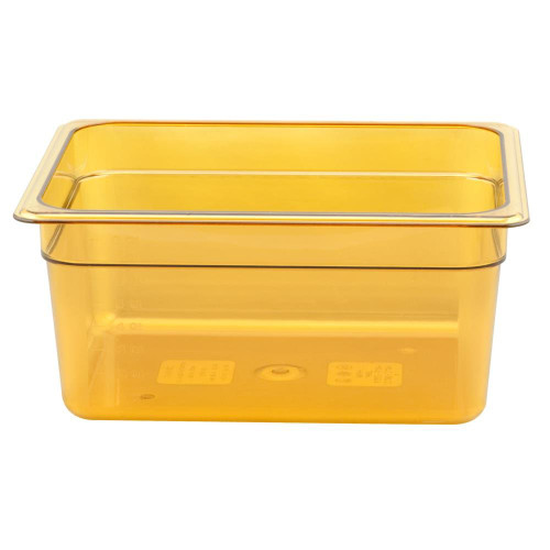 Cambro 26HP150 H-Pan 1/2 Size High Heat Food Pan, Amber, 6" Deep Cambro 26HP150 H-Pan 1/2 Size High Heat Food Pan, Amber, 6" Deep