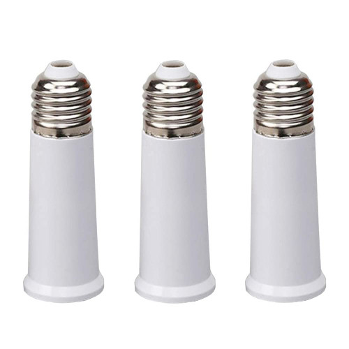E26 Socket Extender, E26 to E26 Standard Medium Base, 3.7 inch Extension Socket Adapter, Light Bulb Socket Extension, Lamp Holder Adapter?3 Pack?