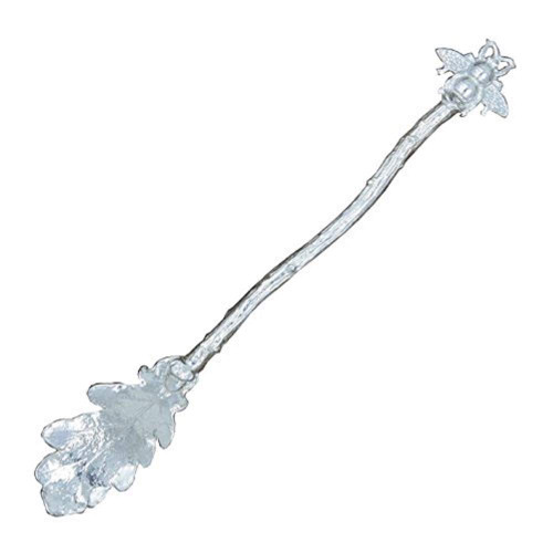 Bee Jam Spoon, Oak Leaf Jam Spoon, Handcast, in Fine Pewter by William Sturt Bee Jam Spoon, Oak Leaf Jam Spoon, Handcast, in Fine Pewter by William Sturt