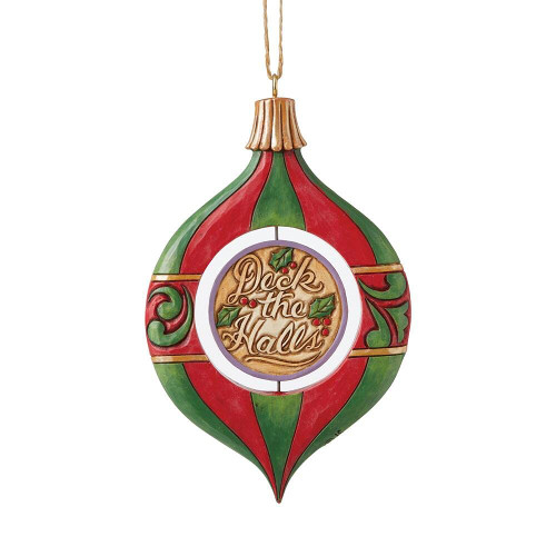 Enesco Jim Shore Heartwood Creek Santa and Tree Rotating Hanging Ornament Enesco Jim Shore Heartwood Creek Santa and Tree Rotating Hanging Ornament