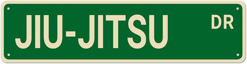 Apular Jiu-Jitsu Dr Street Signs, Metal Tin Signs, Jiu-Jitsu Decor Jiu-Jitsu Sign Jiu-Jitsu Gift, Funny Wall Decor for Home/Bedroom/Man Cave/Bar/Pub 16x4 Inch