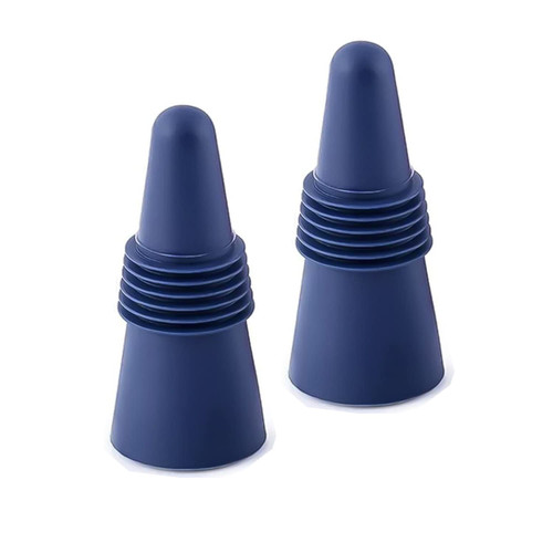 Wine Stoppers for Wine Bottles, Silicone Reusable Wine, Champagne & Beverage Bottle Stopper with Grip Top. Keeps Wine fresh, Reusable Wine Cork - Great for Weddings & Events. (Blue) Wine Stoppers for Wine Bottles, Silicone Reusable Wine, Champagne & Beverage Bottle Stopper with Grip Top. Keeps Wine fresh, Reusable Wine Cork - Great for Weddings & Events. (Blue)