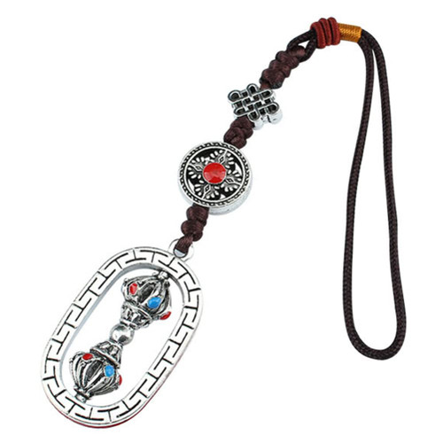 Buddhist Om Mani Padme Hum Prayer Wheel Pendant Tibetan Buddhism Meditation Keychain Feng Shui Good Luck Protection Amulet for Home Car Style 2 Buddhist Om Mani Padme Hum Prayer Wheel Pendant Tibetan Buddhism Meditation Keychain Feng Shui Good Luck Protection Amulet for Home Car Style 2