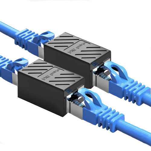 Aoaizue RJ45 Network Coupler, 2 Pack Rj45 Ethernet Extender Adapter Female to Female Extension Connector for Cat5,Cat5e,Cat6,Cat7?Cat8 (Network Cable Extender)