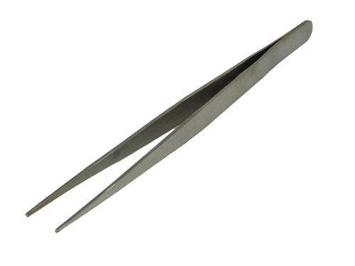 7" Stainless Steel Medium Tipped Straight Utility Tweezers Stainless Electronics Jewelry Repair Diamond Gemstone Tool